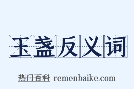 玉盏反义词是什么意思的图片